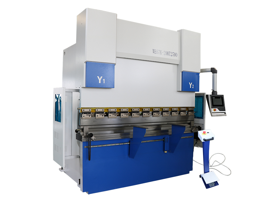 WE67K-200T2500 CNC press brake bending machine